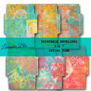 Printable Envelopes, Journal kit, Printable Junk Journal, Boho Journal kit