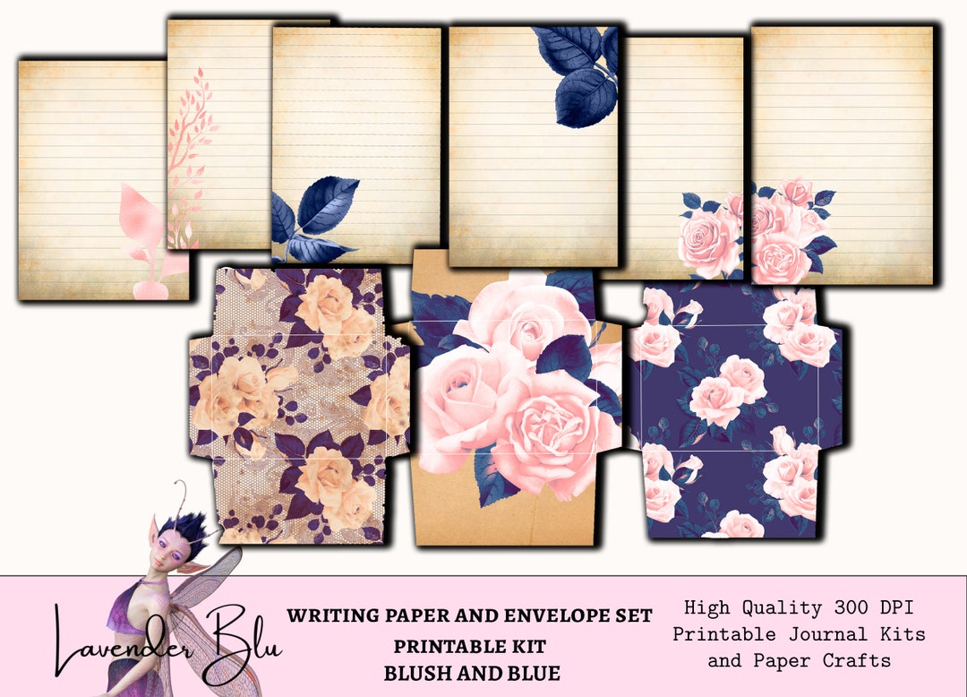 Printable Journal, Stationery Set, Junk Journal Kit, Writing Paper ...