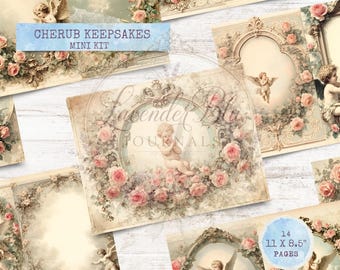 Vintage Cherub Journal Pages • Victorian Ephemera Kit (Digital Download)