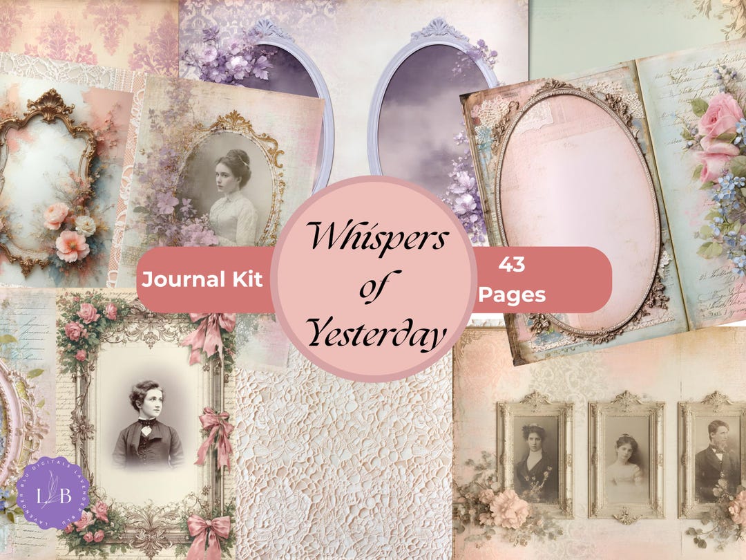 Vintage Victorian Junk Journal Kit | Digital Download for Memory ...