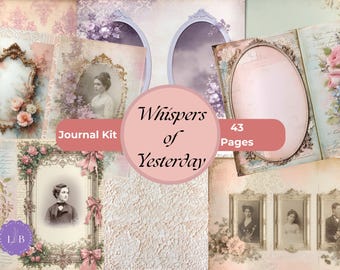 Vintage Victorian Junk Journal Kit | Digital Download for Memory Keeping | Ephemera Pages