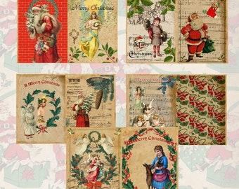Printable Digital Christmas Time Journal Kit..with printable christmas crackers!