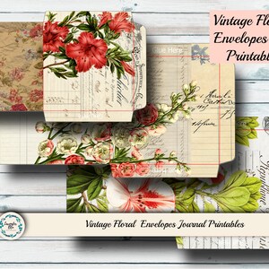 Printable Journal Kit, Ephemera Pack, digital print, digital download, journal inserts, CD Envelopes, DIY Journal, Instant Download