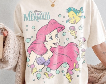 Comfort Colors® The Litte zeemeerminshirt, shirt Disney Princess, T-shirt Ariel zeemeermin, shirt Disney Trip, Disney Family Vacation 2026-outfit