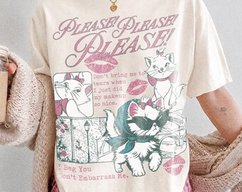 Vintage Marie Aristocats, alsjeblieft alsjeblieft Sabrina Palmer-shirt, Sassy Aristocats diva-T-shirt, Disney-gezinsuitje 2026, vakantiecadeau-shirts