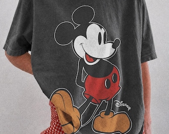 Comfort Colos® Mickey Mouse-shirt, retro klassiek origineel Mickey Mouse-T-shirt, Disney Mickey-shirt, Disney-reisshirt, T-shirt familievakantie