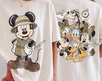 Aangepast shirt Disney Animal Kingdom Safari-modus, aangepast shirt Mickey en vrienden, Walt Disney World familie-uitje shirt, Let's Get Wild-shirt