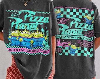 Vintage Pizza Planet Toy Story Shirt, Disney Aliens Comfort Colors Shirt Pizza Planet Tee, Toy Story Family Shirt, Disneyland Trip 2026 Tee
