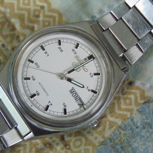 Mens Seiko Military Type White Dial Automatic 6309-8970 - Etsy