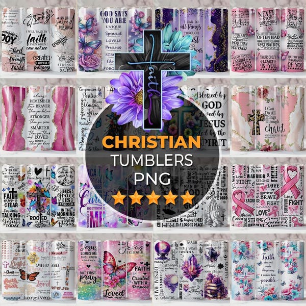 Christelijke bekeromslag, sublimatieontwerp, geloofssublimatie, God is onze toevlucht en kracht 20oz magere beker png, bijbelversomslag