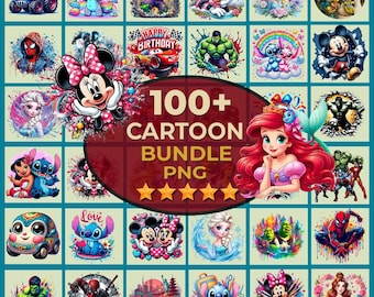 100+ Cartoons Bundle Png, Cartoon png, Cartoon characters, Cartoon Clipart, Cartoon Svg, Cartoons Bundle, Digital Printable Cartoons, Png