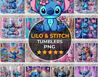 Cartoons Tumbler Wrap PNG Bundle, 20 oz Stitch Tumbler Wrap PNG, Cartoon Wrap, 20oz Tumbler Wrap Sublimation Designs Png, Png Digital File