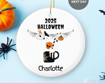 Handmade Halloween Ornament 2025: Halloween Family Keepsake, Halloween Party Decor, Season Gift for Halloween
