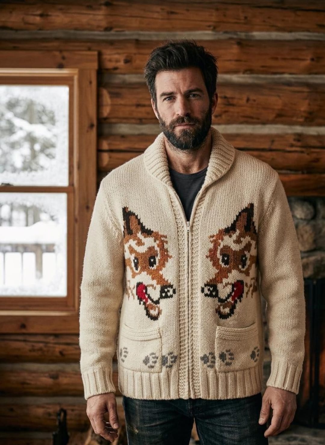 Wolf Cardigan Sweater Inspired by Project Hail Mary – Ryland Grace