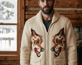 Cardigan Wolf ispirato a Project Hail Mary – Cardigan lavorato a maglia stile Ryland Grace, regalo unisex ispirato ai film di fantascienza