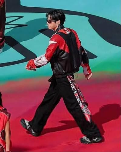 BTS オフィシャル　リバーシブルロングコート Bts Bomber Jacket Red - Etsy