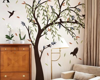 Willow Tree Wall Decal: Large Hanging Vine, Removable Stickers