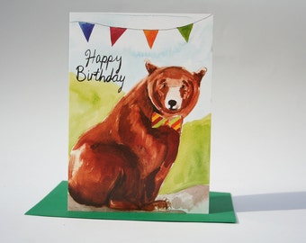 Bear Birthday card