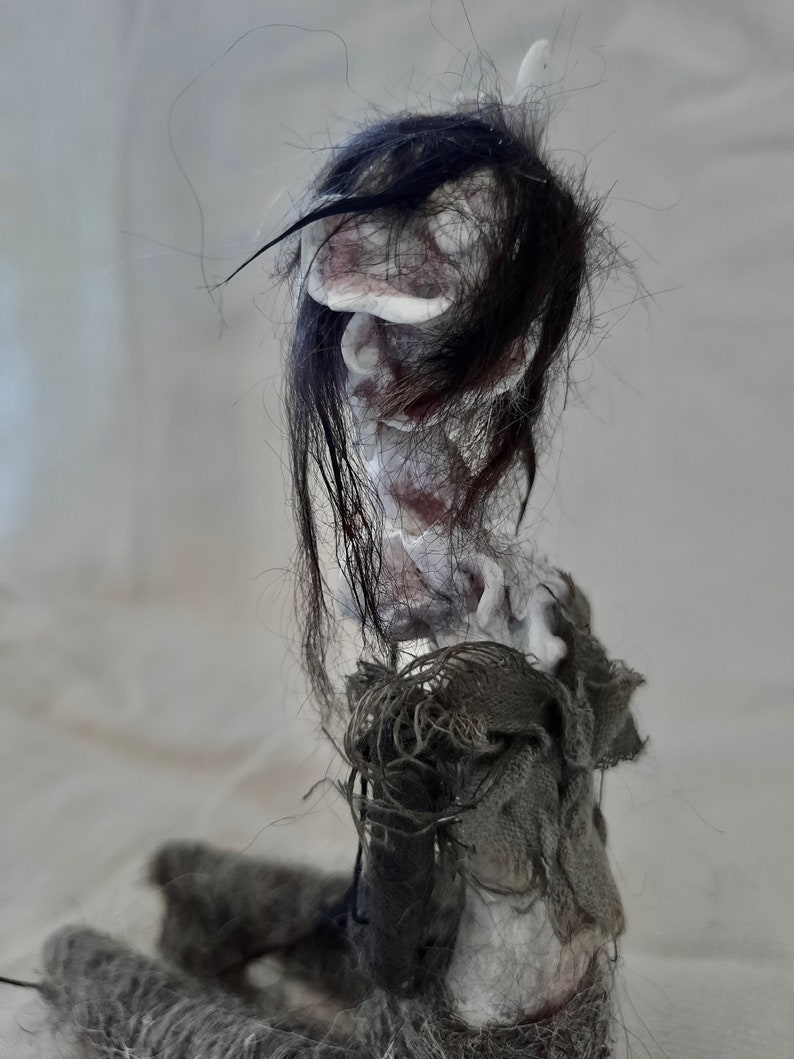 OOAK art doll Mynka A dweller of Winter's Edge image 7