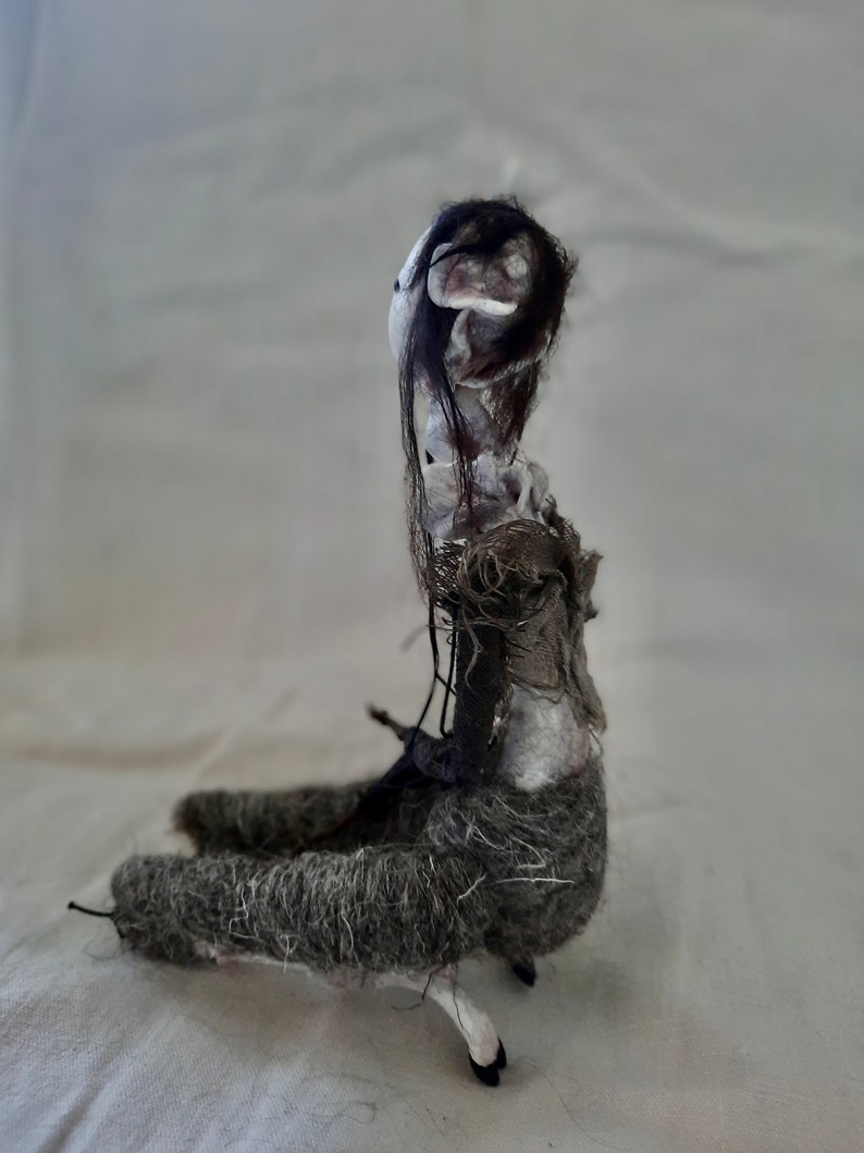 OOAK art doll Mynka A dweller of Winter's Edge image 3