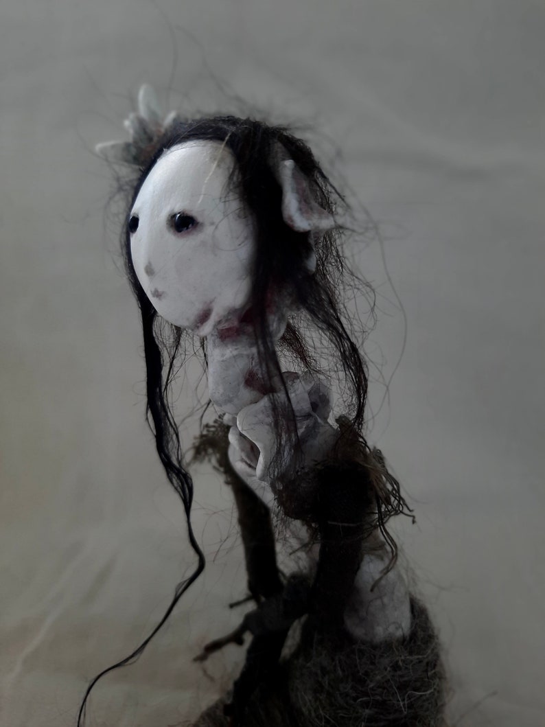 OOAK art doll Mynka A dweller of Winter's Edge image 6