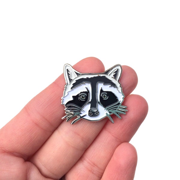 Raccoon Enamel Pin - Good Natured Art