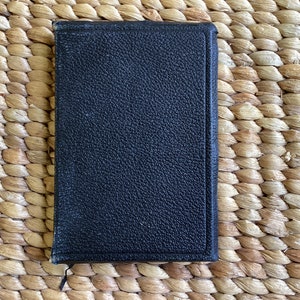Black antique leather holy bible from 1900’s