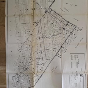 Grote kaart van het graafschap Haldimand, departement Highways 1968 - Ancaster, Walpole, Rainham, Dunn, Welland, Moulton, Seneca, Oneida.