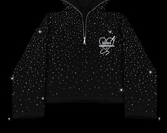 Trainingspak met volledige strassteentjes • Sparkly hoodie versus broekset • Outfit voor dames en heren