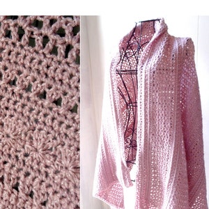 Crochet PATTERN - Rose Star Lace Shawl