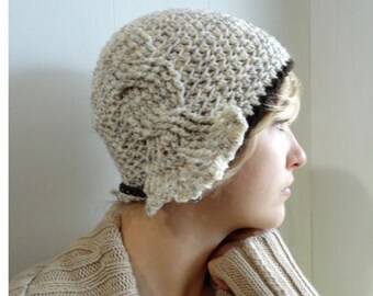 Crochet PATTERN - Madison Cabled Cloche Hat - sizes Toddler - Adult