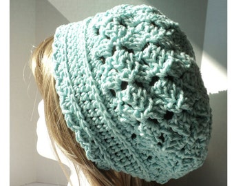 Häkelanleitung - Tulip Stitch Slouchy Crochet Hat