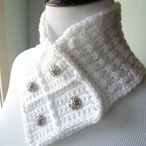Crochet PATTERN Snow Neck Scarf Two Adult Sizes image 4