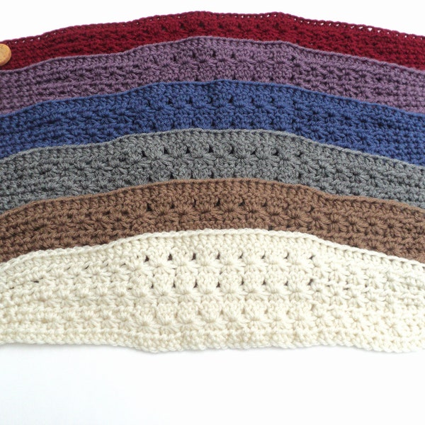 Crochet PATTERN - Star Stitch Wide Headband Pattern (Adult and Children sizes)