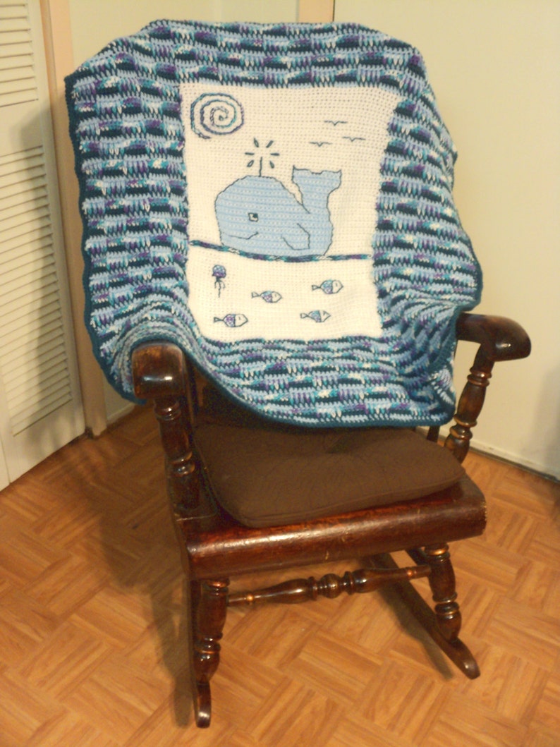 Whale Baby Blanket CROCHET PATTERN Onlycrochet and Cross Etsy