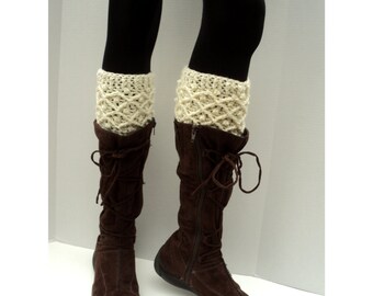 Crochet PATTERN - Diamond Dots Boot Cuffs