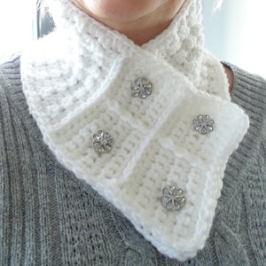 Crochet PATTERN Snow Neck Scarf Two Adult Sizes image 1