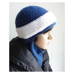 Crochet PATTERN Snowbound Winter Scarf Hat sizes Toddler Adult image 3