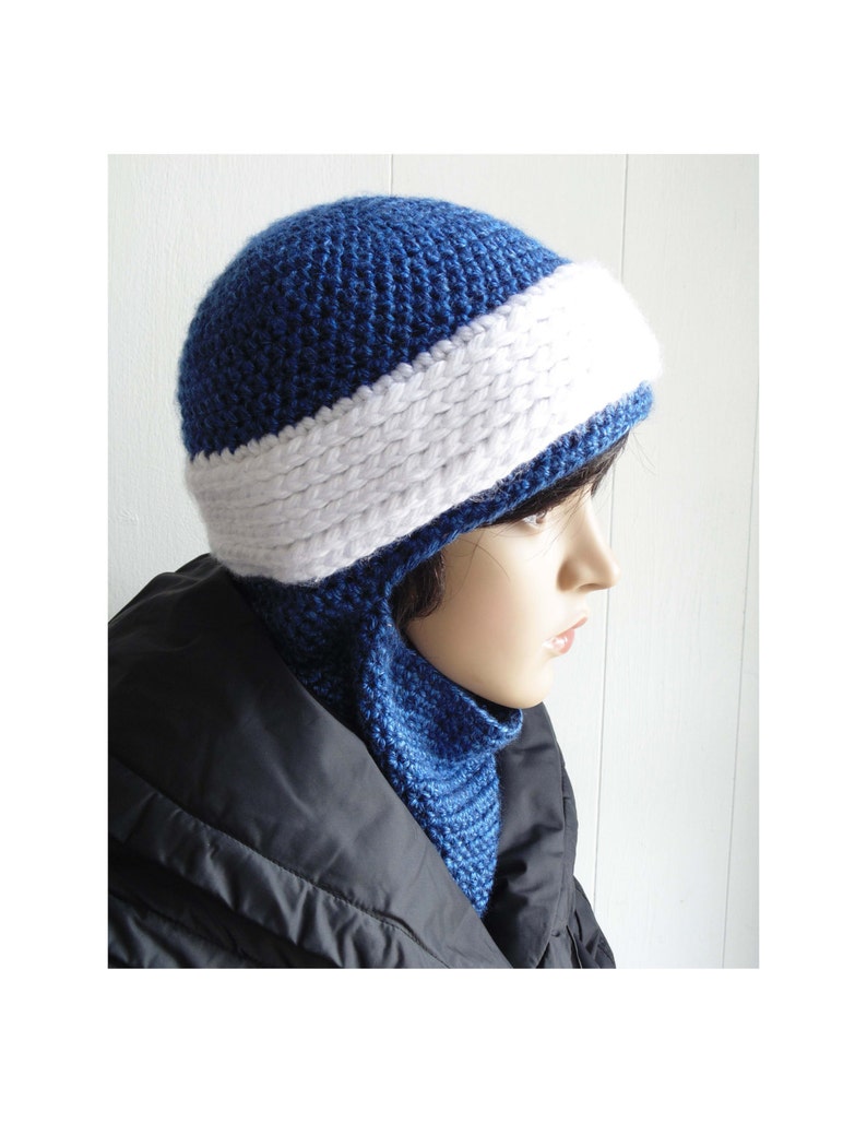 Crochet PATTERN Snowbound Winter Scarf Hat sizes Toddler Adult image 2