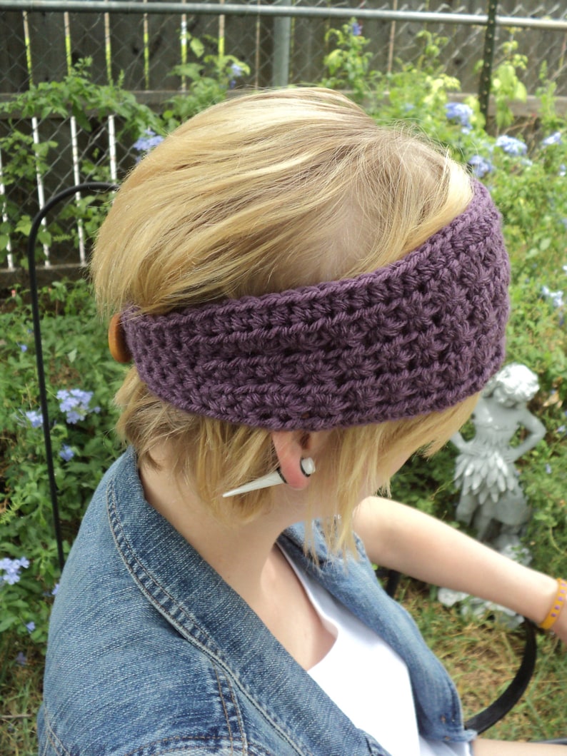 Crochet PATTERN Star Stitch Headband Adult and Children sizes image 2