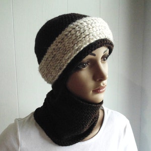 Crochet PATTERN Snowbound Winter Scarf Hat sizes Toddler Adult image 3