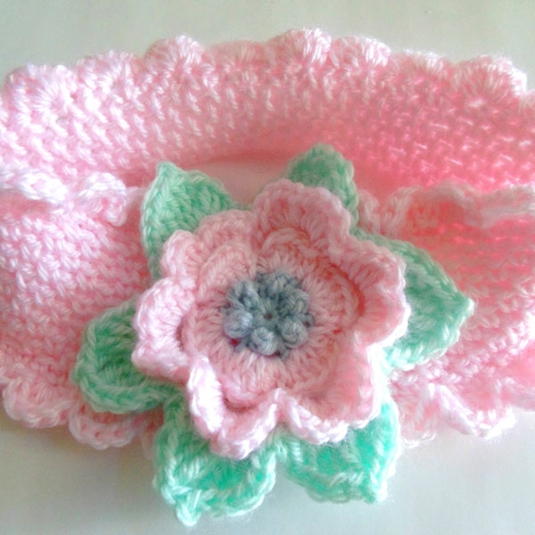 Crochet PATTERN -- Victorian Rose  Headband (Adult and child sizes)