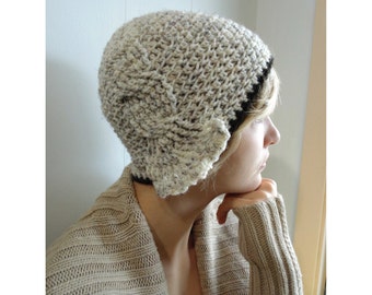 Crochet PATTERN - Madison Cabled Cloche Hat - sizes Toddler - Adult