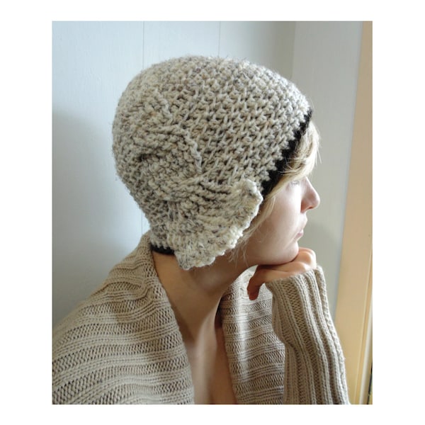 Crochet PATTERN - Madison Cabled Cloche Hat - sizes Toddler - Adult