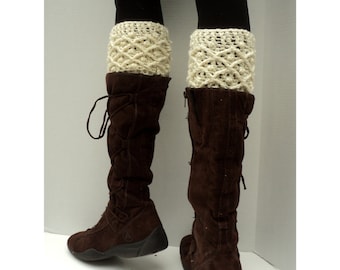 Crochet PATTERN - Diamond Dots Boot Cuffs