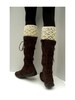 Crochet PATTERN - Diamond Dots Boot Cuffs 