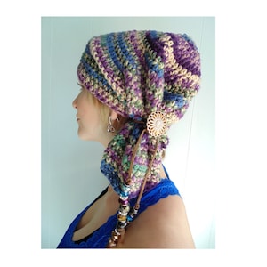 Crochet PATTERN - Sofie Scarf Hat - (sizes Toddler - Adult)