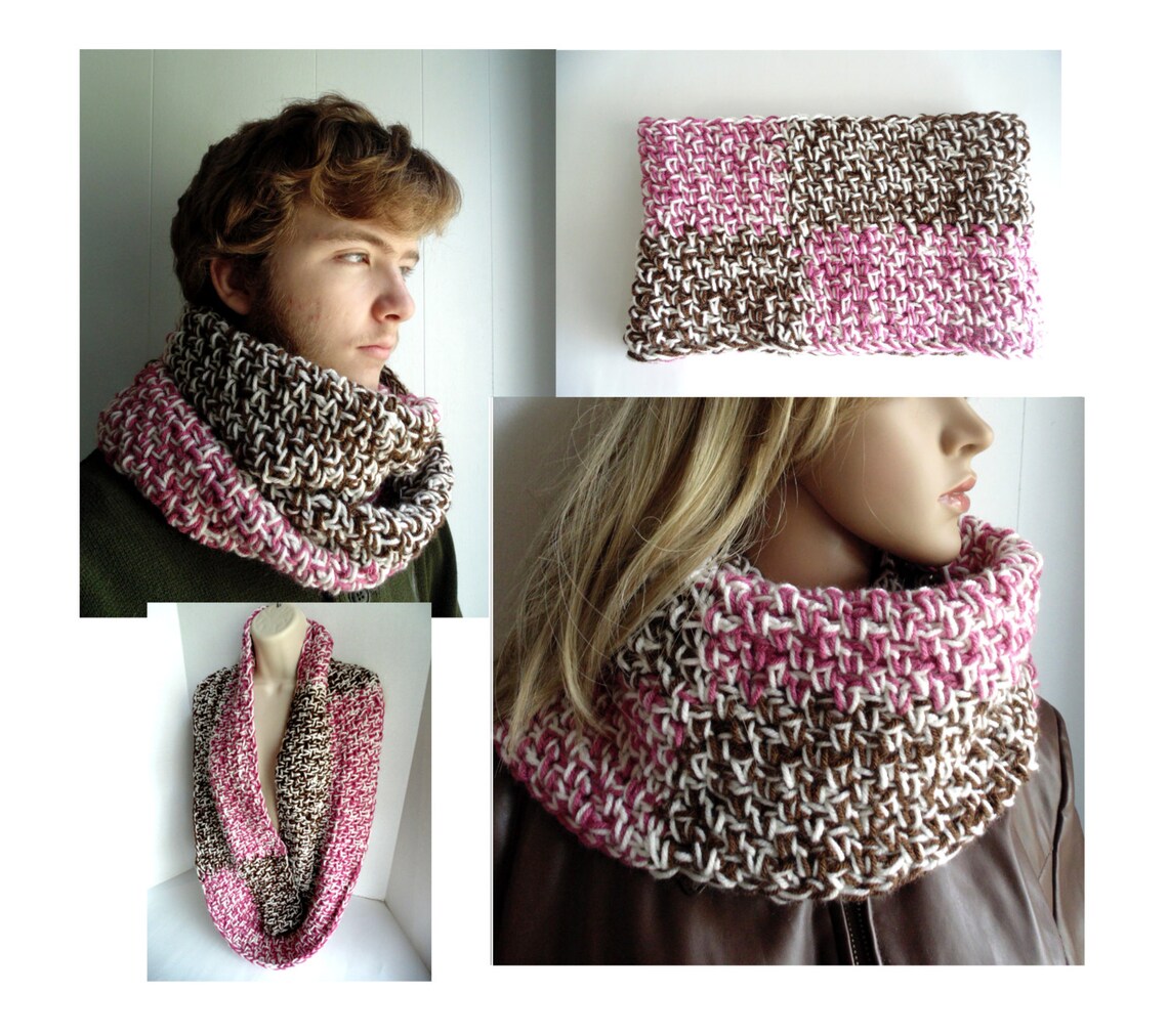 Crochet PATTERN - Neapolitan Cowl - Infinity Scarf - Etsy