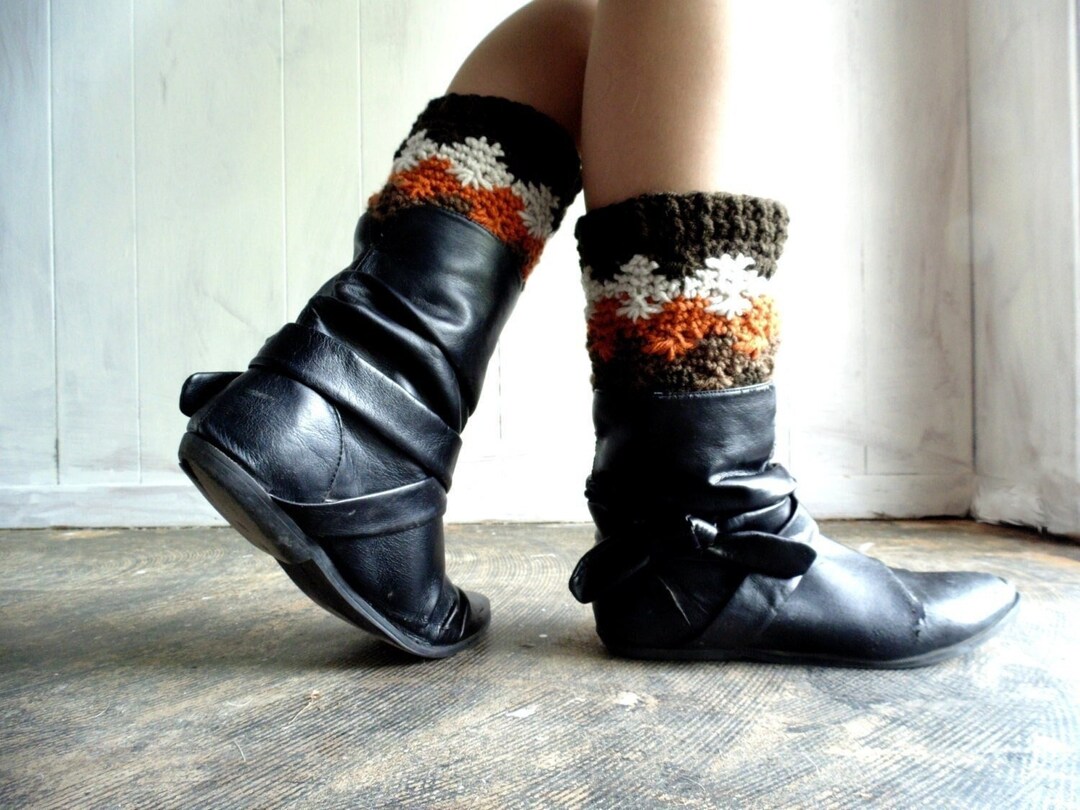 Crochet PATTERN Spark and Ember Boot Cuffs - Etsy
