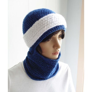 Crochet PATTERN Snowbound Winter Scarf Hat sizes Toddler Adult image 1